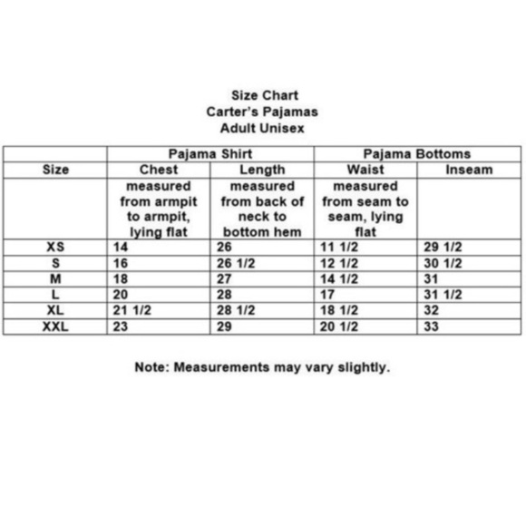 NWOT Carter's Adult XS Christmas Holiday Pajama Set 100% Cotton Unisex - Picture 4 of 4